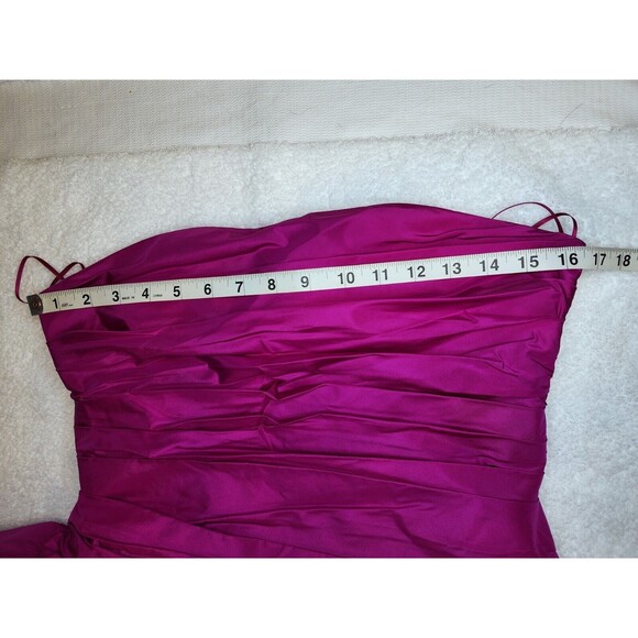NWT $695 Loveshackfancy Noble Silk Mini Dress Cocktail Party 8 Flirty Fuschia - Picture 11 of 15